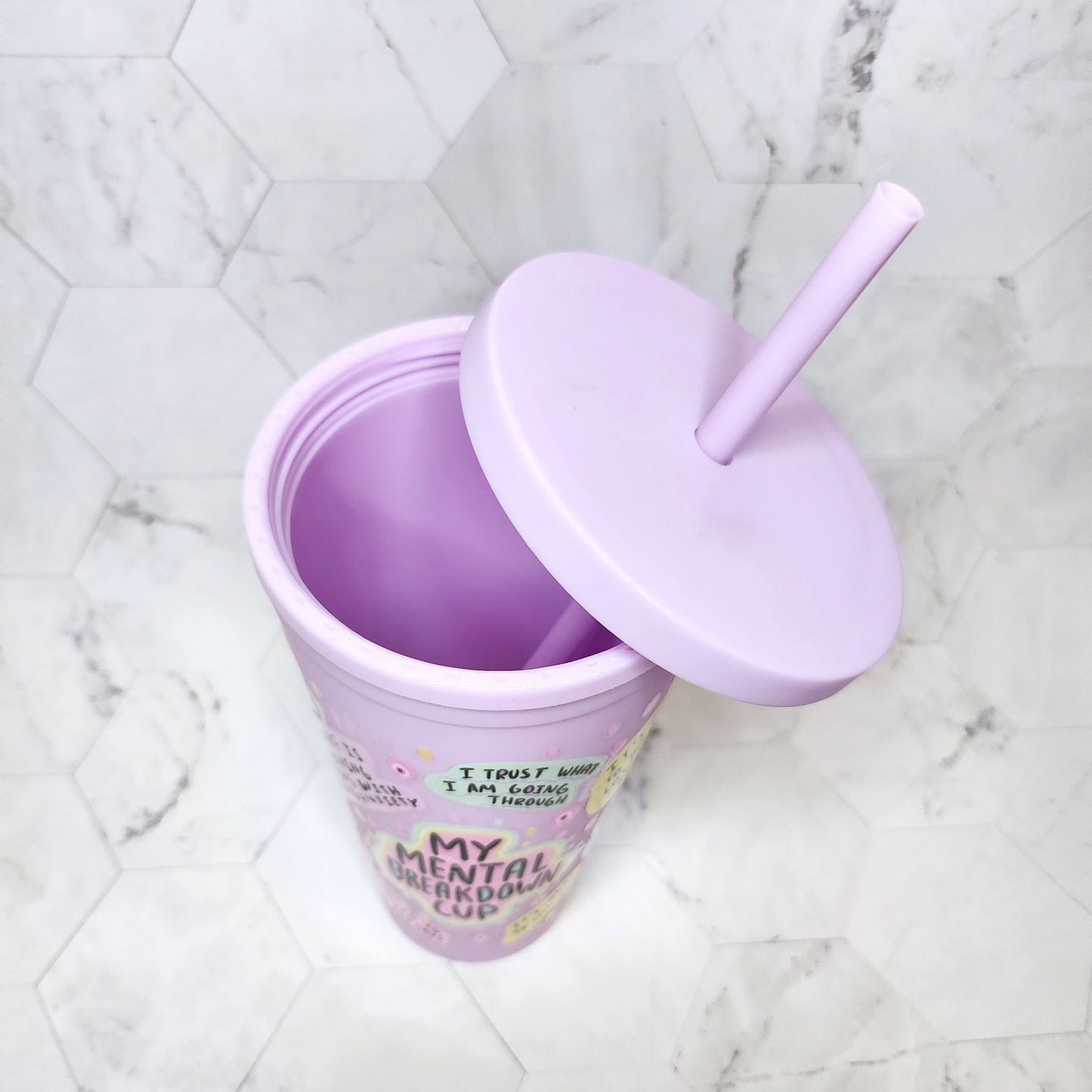 Mental Health Breakdown Cold Cup 22oz