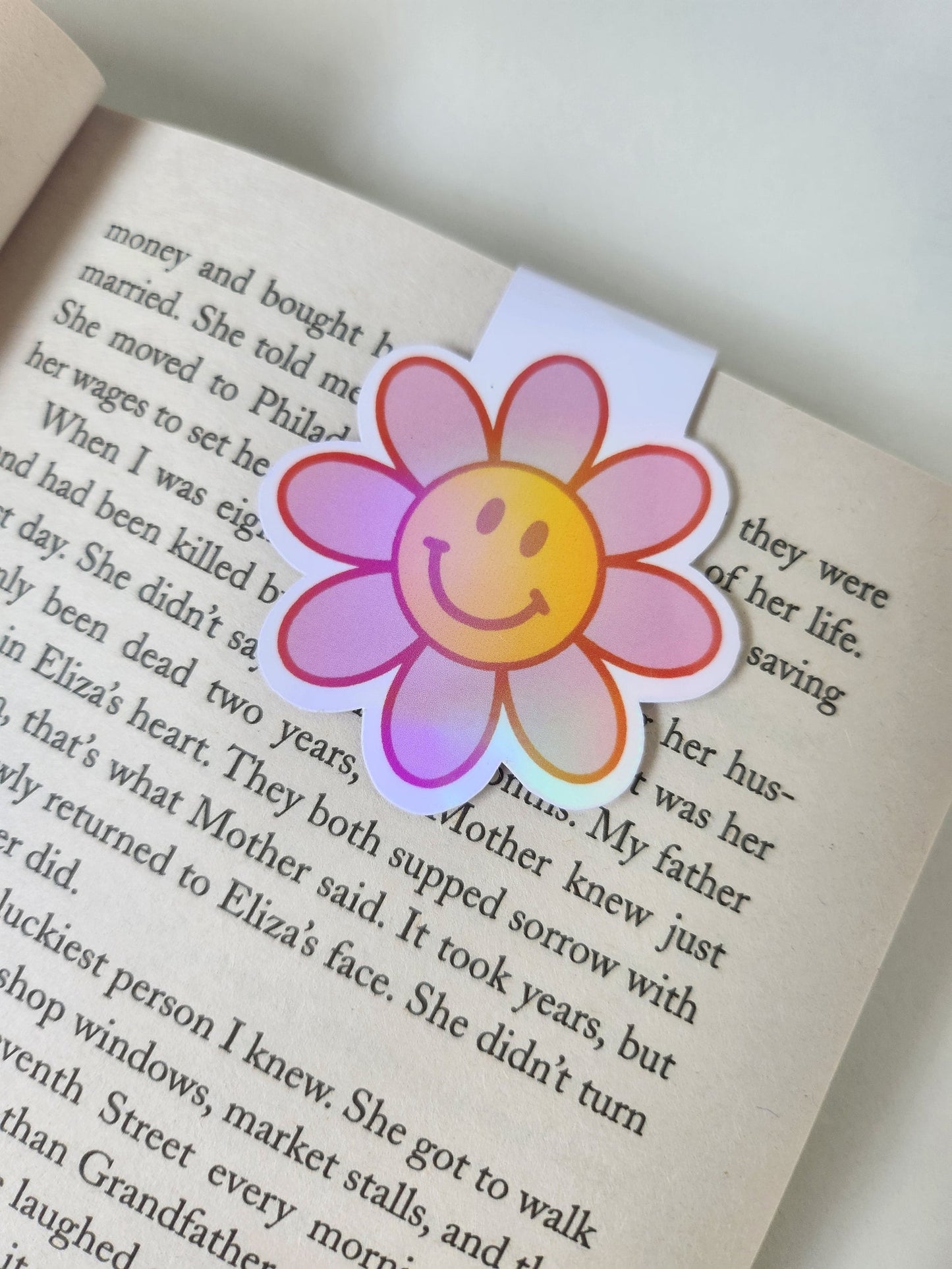 Magnetic Bookmarks | Bookish | Happy Face | Flower | Smiley