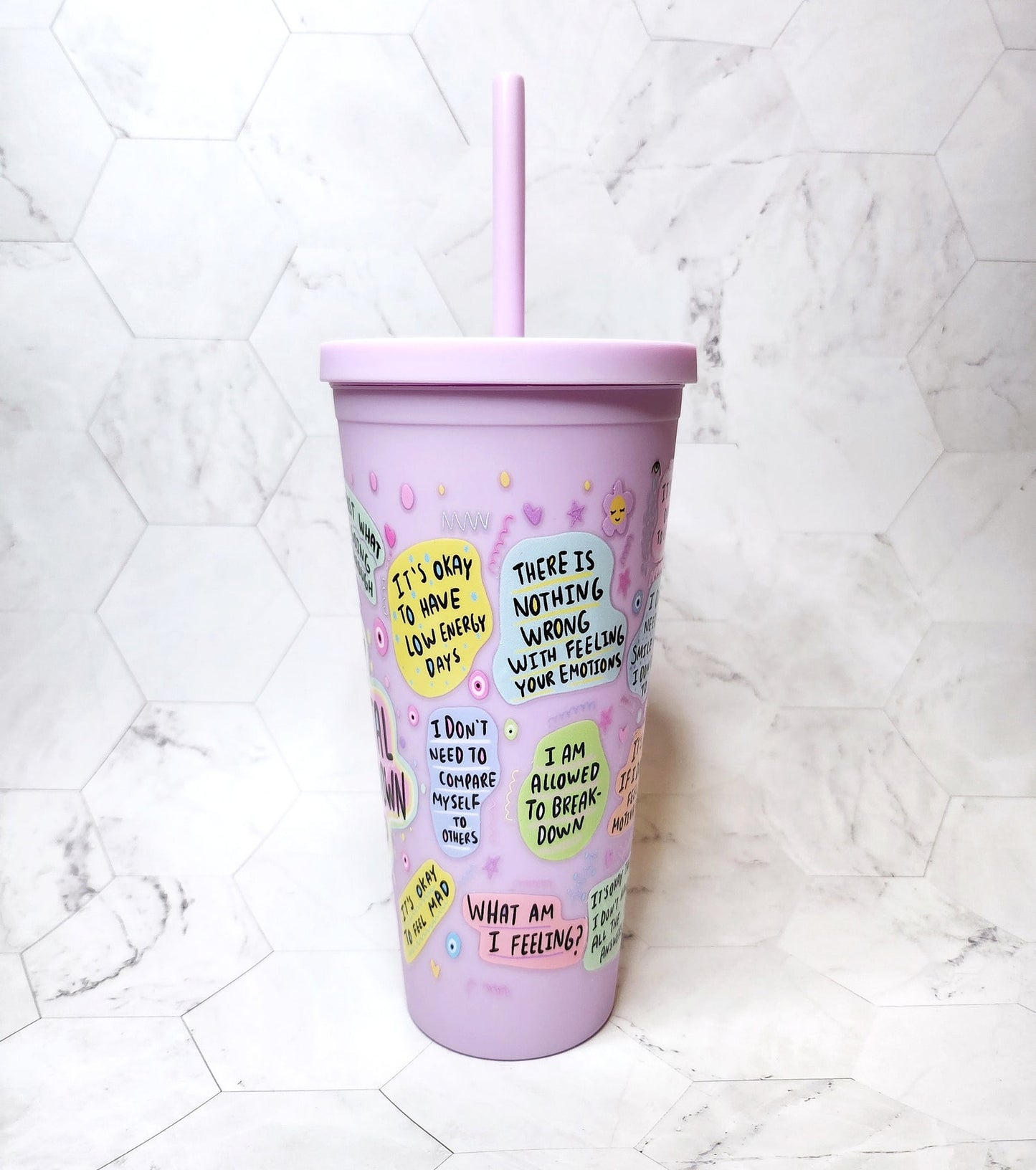 Mental Health Breakdown Cold Cup 22oz