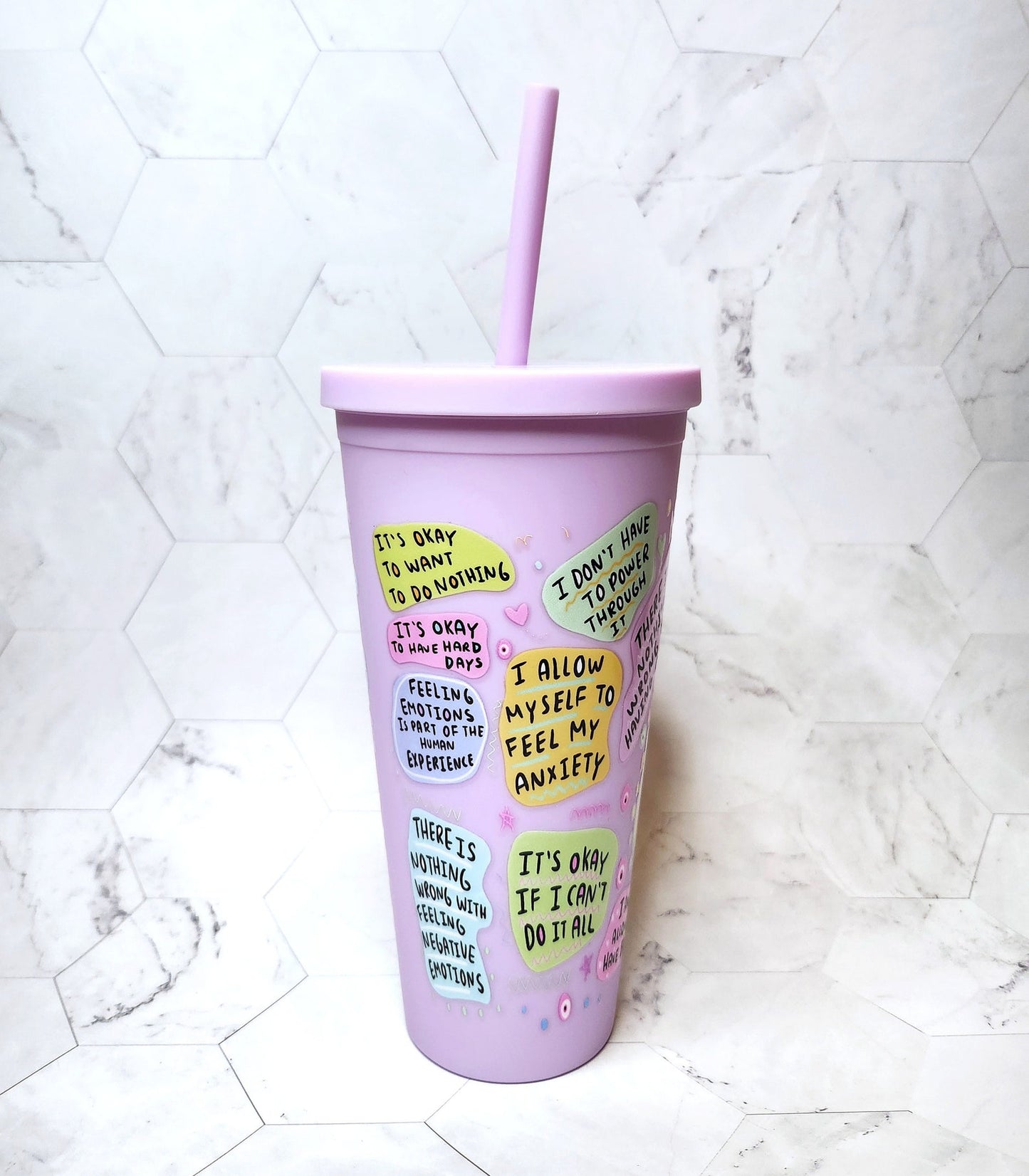 Mental Health Breakdown Cold Cup 22oz