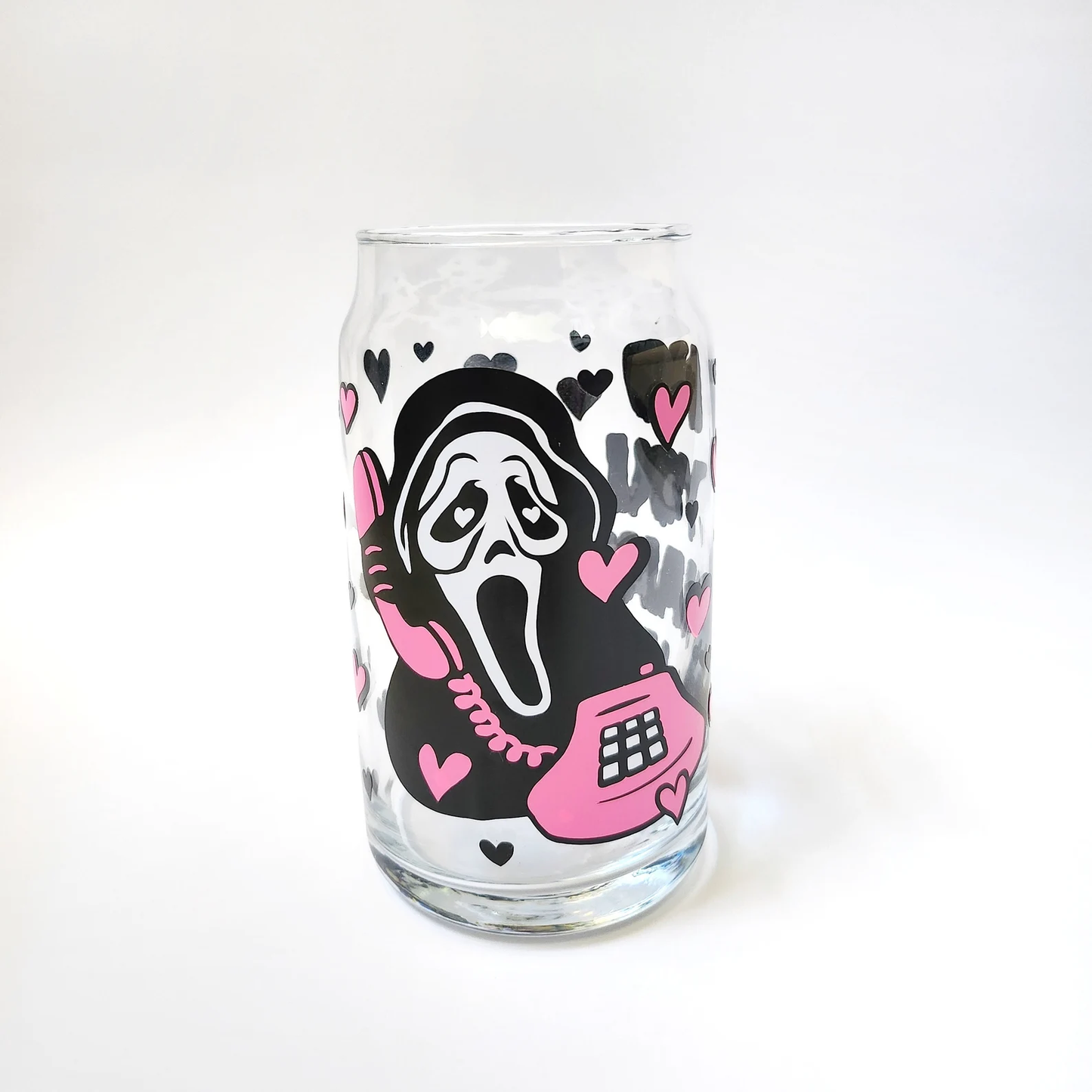 Scream Iced Coffee Glass Cup 16 oz